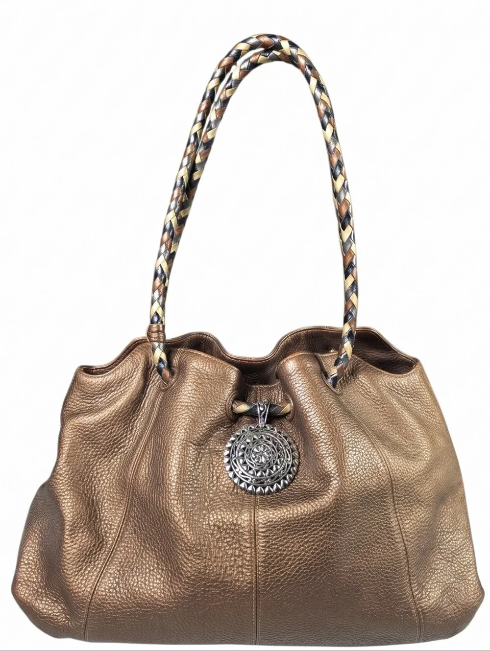 Brrighton Bronze Metallic Hobo Bag